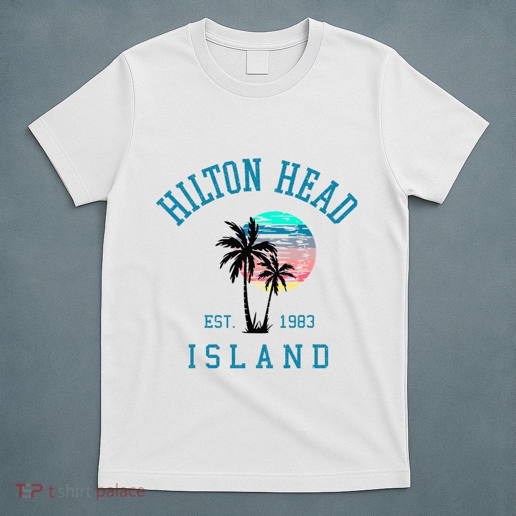 Hilton Head Island South Carolina Beach Palm Trees Summer T-Shirt