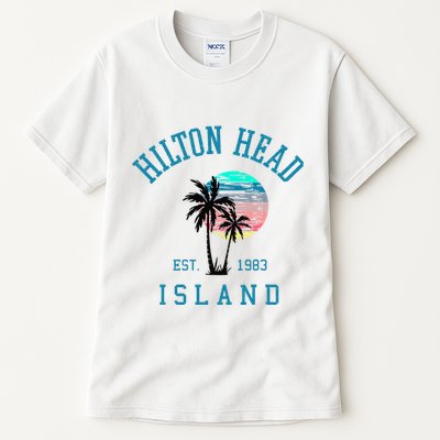 Hilton Head Island South Carolina Beach Palm Trees Summer Tall T-Shirt