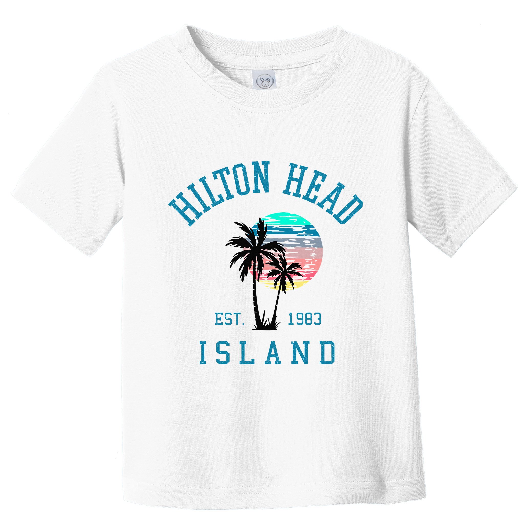 Hilton Head Island South Carolina Beach Palm Trees Summer Toddler T-Shirt