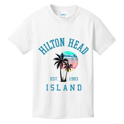 Hilton Head Island South Carolina Beach Palm Trees Summer Kids T-Shirt