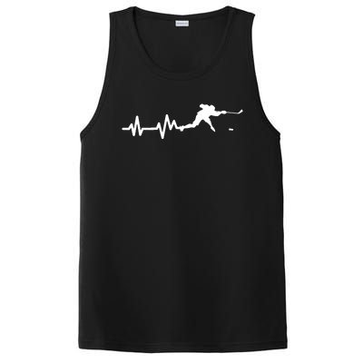 Hockey HeartBeat | Ice Hockey Player Gift PosiCharge Competitor Tank