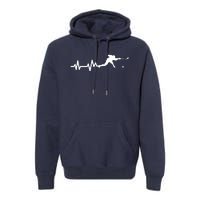 Hockey HeartBeat | Ice Hockey Player Gift Premium Hoodie