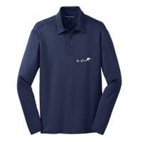 Hockey HeartBeat | Ice Hockey Player Gift Silk Touch Performance Long Sleeve Polo