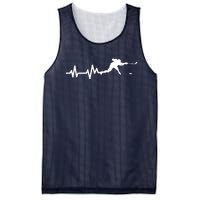 Hockey HeartBeat | Ice Hockey Player Gift Mesh Reversible Basketball Jersey Tank