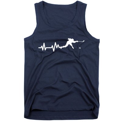 Hockey HeartBeat | Ice Hockey Player Gift Tank Top