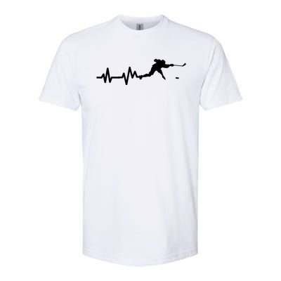 Hockey HeartBeat | Ice Hockey Player Gift Softstyle CVC T-Shirt