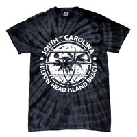 Hilton Head Island Beach South Carolina, Tropical Palm Trees, Ship Anchor Tie-Dye T-Shirt