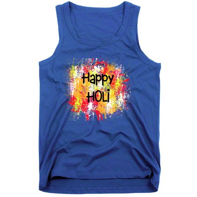 Happy Holi Indian Colorful Festival Of Colors Festive Party Gift Tank Top