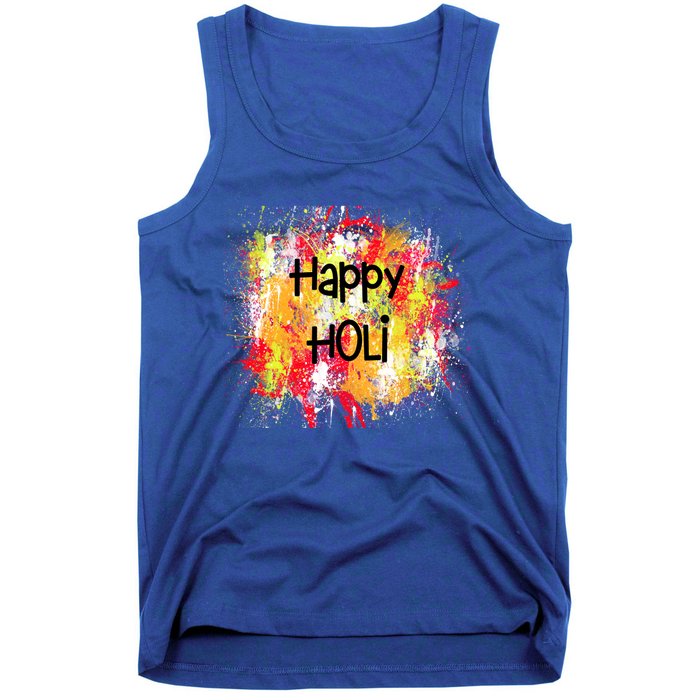 Happy Holi Indian Colorful Festival Of Colors Festive Party Gift Tank Top