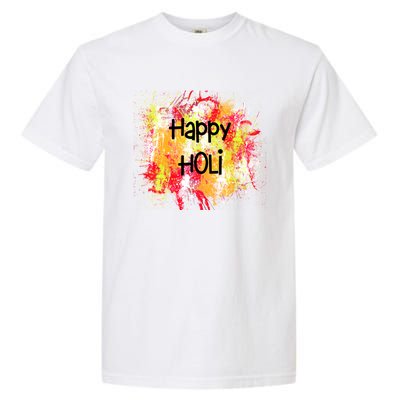 Happy Holi Indian Colorful Festival Of Colors Festive Party Gift Garment-Dyed Heavyweight T-Shirt