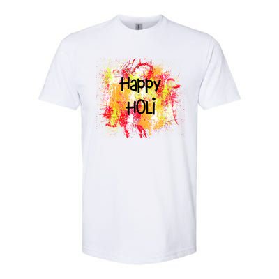 Happy Holi Indian Colorful Festival Of Colors Festive Party Gift Softstyle CVC T-Shirt