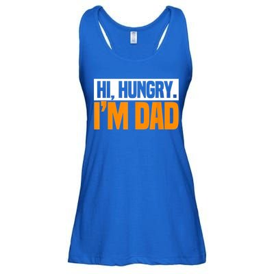 Hi Hungry I'm Dad Jokes Father's Day Gift Ladies Essential Flowy Tank