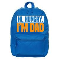 Hi Hungry I'm Dad Jokes Father's Day Gift 16 in Basic Backpack