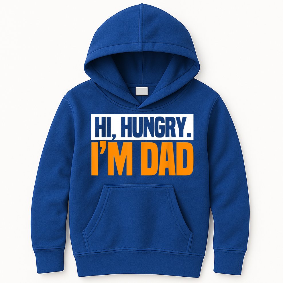 Hi Hungry I'm Dad Jokes Father's Day Gift Kids Hoodie