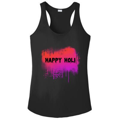 Happy Holi Indian Festival Of Colors 2021 Gift Ladies PosiCharge Competitor Racerback Tank