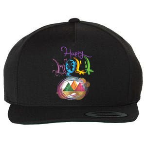 Happy Holi Indian's Colourful Festival Gift Cool Gift Wool Snapback Cap