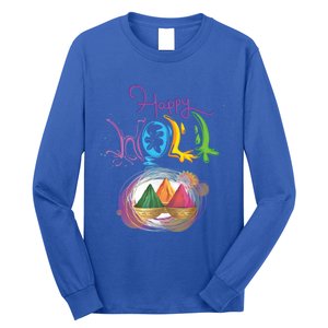 Happy Holi Indian's Colourful Festival Gift Cool Gift Long Sleeve Shirt