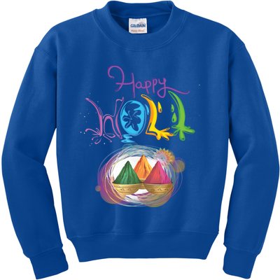 Happy Holi Indian's Colourful Festival Gift Cool Gift Kids Sweatshirt