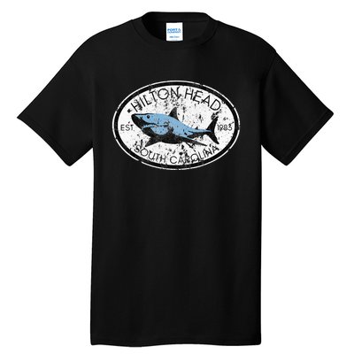 Hilton Head Island South Carolina Fishing Shark Fish Beach Tall T-Shirt