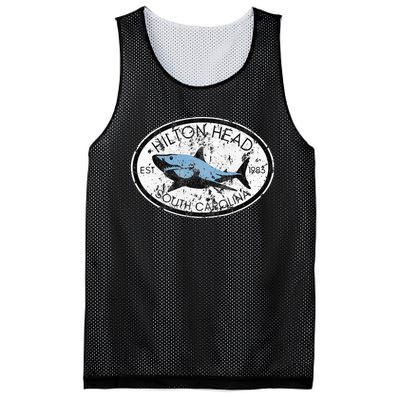 Hilton Head Island South Carolina Fishing Shark Fish Beach Mesh Reversible Basketball Jersey Tank