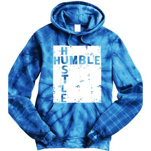 Humble Hustle Inspirational Motivational Entrepreneur Quote Gift Tie Dye Hoodie