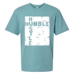 Humble Hustle Inspirational Motivational Entrepreneur Quote Gift Sueded Cloud Jersey T-Shirt