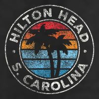 Hilton Head Island South Carolina 7 Panel Mesh Trucker Snapback Hat