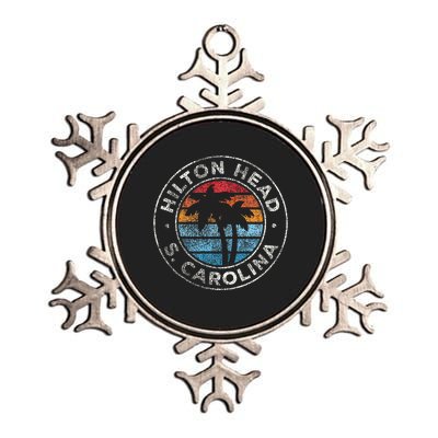 Hilton Head Island South Carolina Metallic Star Ornament