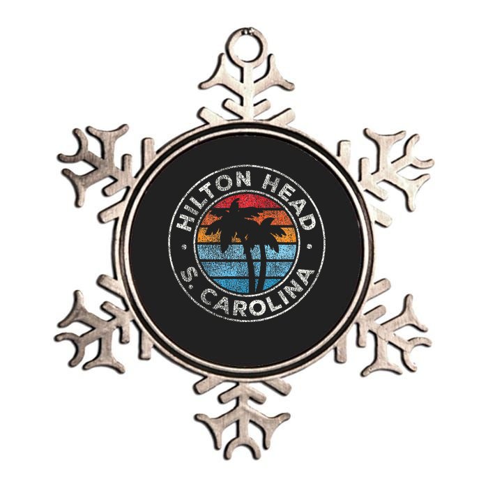 Hilton Head Island South Carolina Metallic Star Ornament