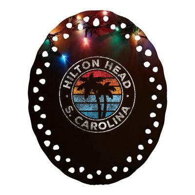 Hilton Head Island South Carolina Ceramic Oval Ornament