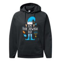 Happy Hanukkah IM The Jewish Elf Family Christmas Pajama Performance Fleece Hoodie