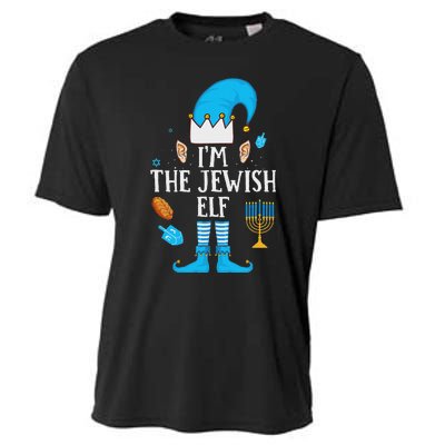 Happy Hanukkah IM The Jewish Elf Family Christmas Pajama Cooling Performance Crew T-Shirt