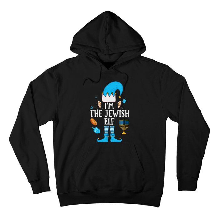 Happy Hanukkah IM The Jewish Elf Family Christmas Pajama Hoodie