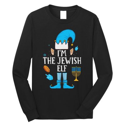 Happy Hanukkah IM The Jewish Elf Family Christmas Pajama Long Sleeve Shirt