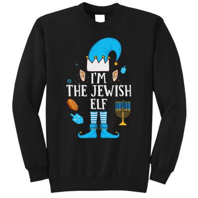 Happy Hanukkah IM The Jewish Elf Family Christmas Pajama Sweatshirt