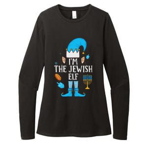 Happy Hanukkah IM The Jewish Elf Family Christmas Pajama Womens CVC Long Sleeve Shirt