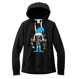 Happy Hanukkah IM The Jewish Elf Family Christmas Pajama Women's Fleece Hoodie