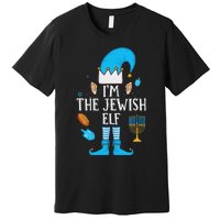 Happy Hanukkah IM The Jewish Elf Family Christmas Pajama Premium T-Shirt