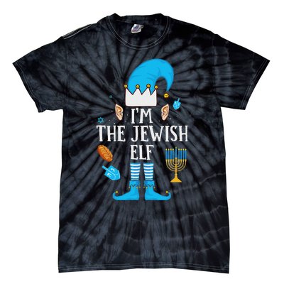 Happy Hanukkah IM The Jewish Elf Family Christmas Pajama Tie-Dye T-Shirt