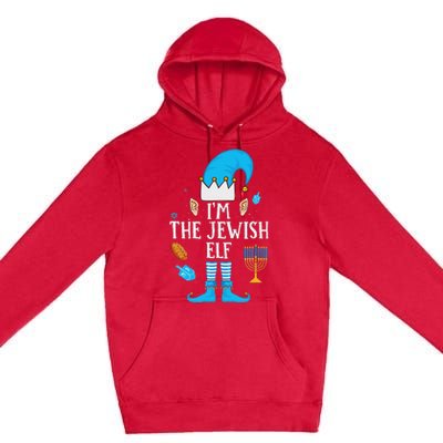 Happy Hanukkah IM The Jewish Elf Family Christmas Pajama Premium Pullover Hoodie