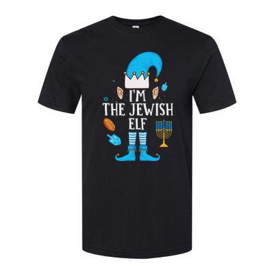 Happy Hanukkah IM The Jewish Elf Family Christmas Pajama Softstyle CVC T-Shirt