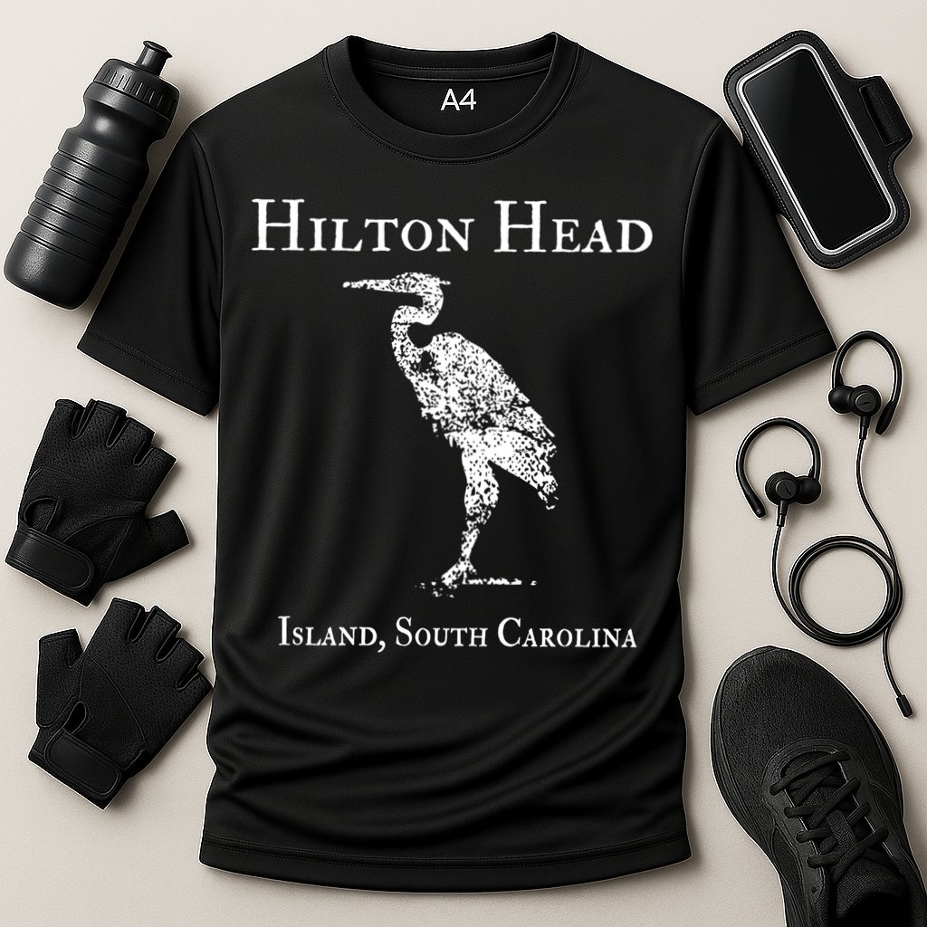 Hilton Head Island Crane Family Vacation Gift Cooling Performance Crew T-Shirt
