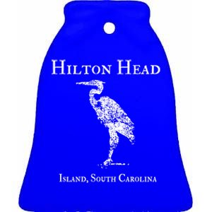 Hilton Head Island Crane Family Vacation Gift Ceramic Bell Ornament