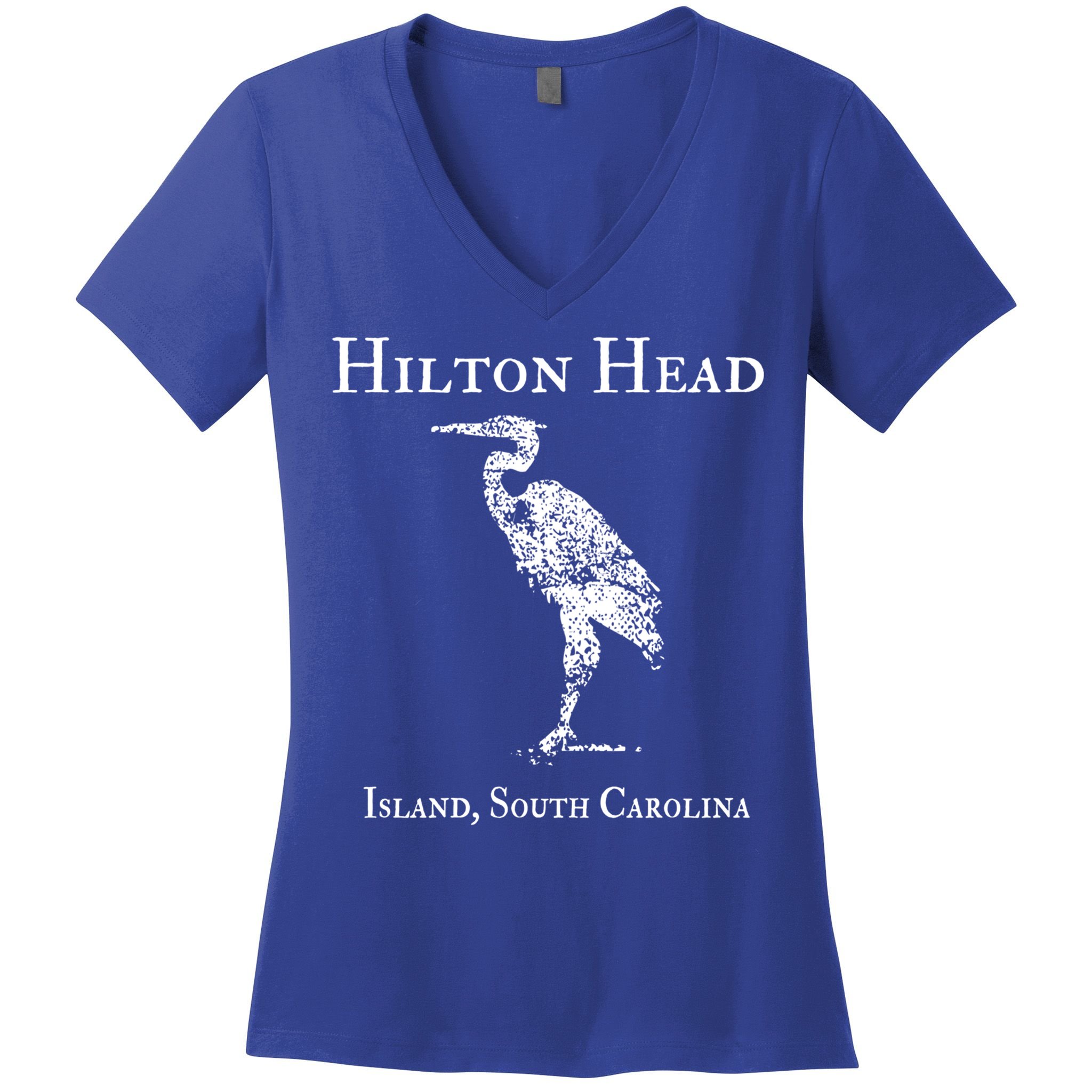 Hilton Head Island Crane Family Vacation Gift Women's V-Neck T-Shirt