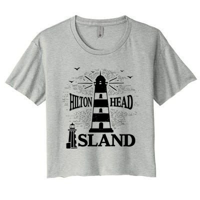 Hilton Head Island South Carolina Family Vacation Meaningful Gift Women's Crop Top Tee