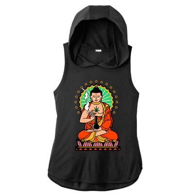 High Ladies PosiCharge Tri-Blend Wicking Draft Hoodie Tank