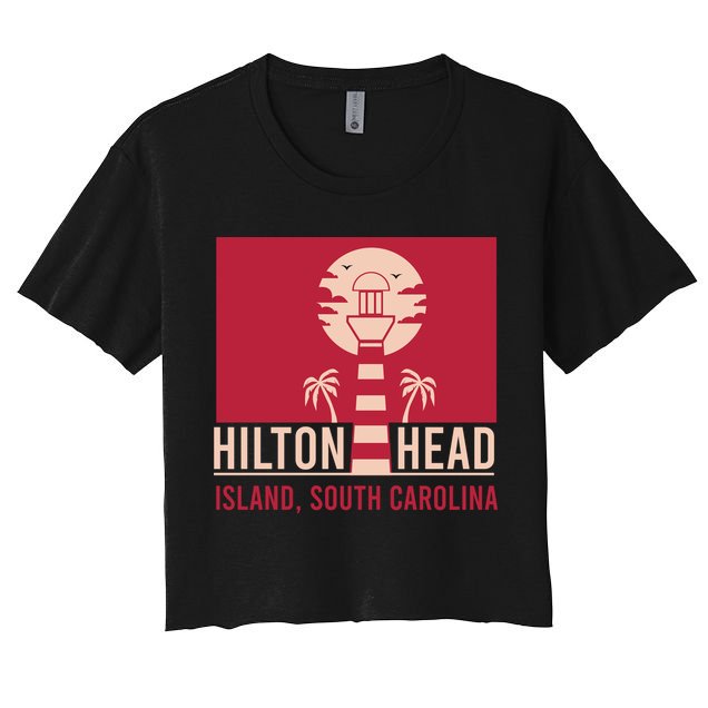 Hilton Head Island Women's Crop Top Tee