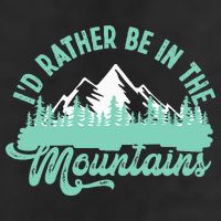 Hiker Hiking ID Rather Be In The Mountains Adult Drive Performance Visor