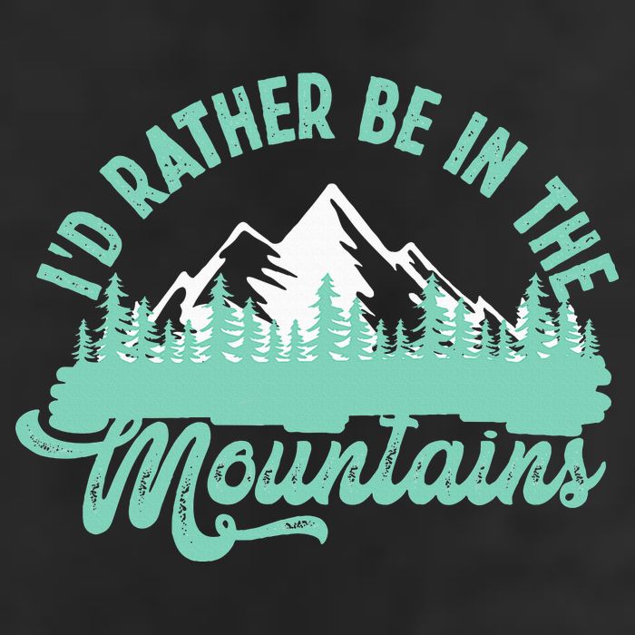Hiker Hiking ID Rather Be In The Mountains Adult Drive Performance Visor