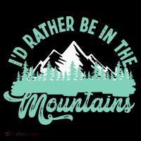 Hiker Hiking ID Rather Be In The Mountains Short Acrylic Beanie